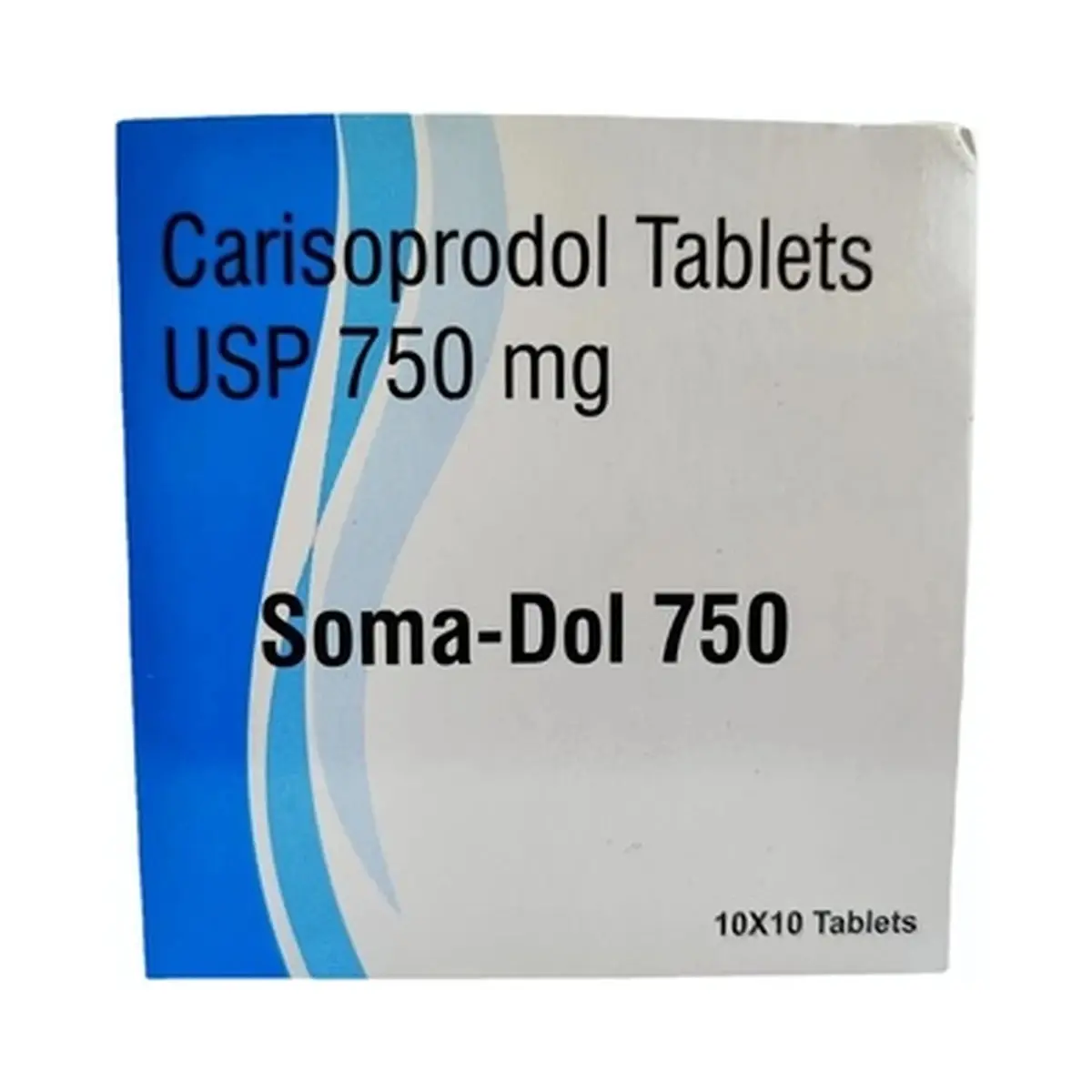 Soma Dol (Carisoprodol) 750 mg - 10 tablets