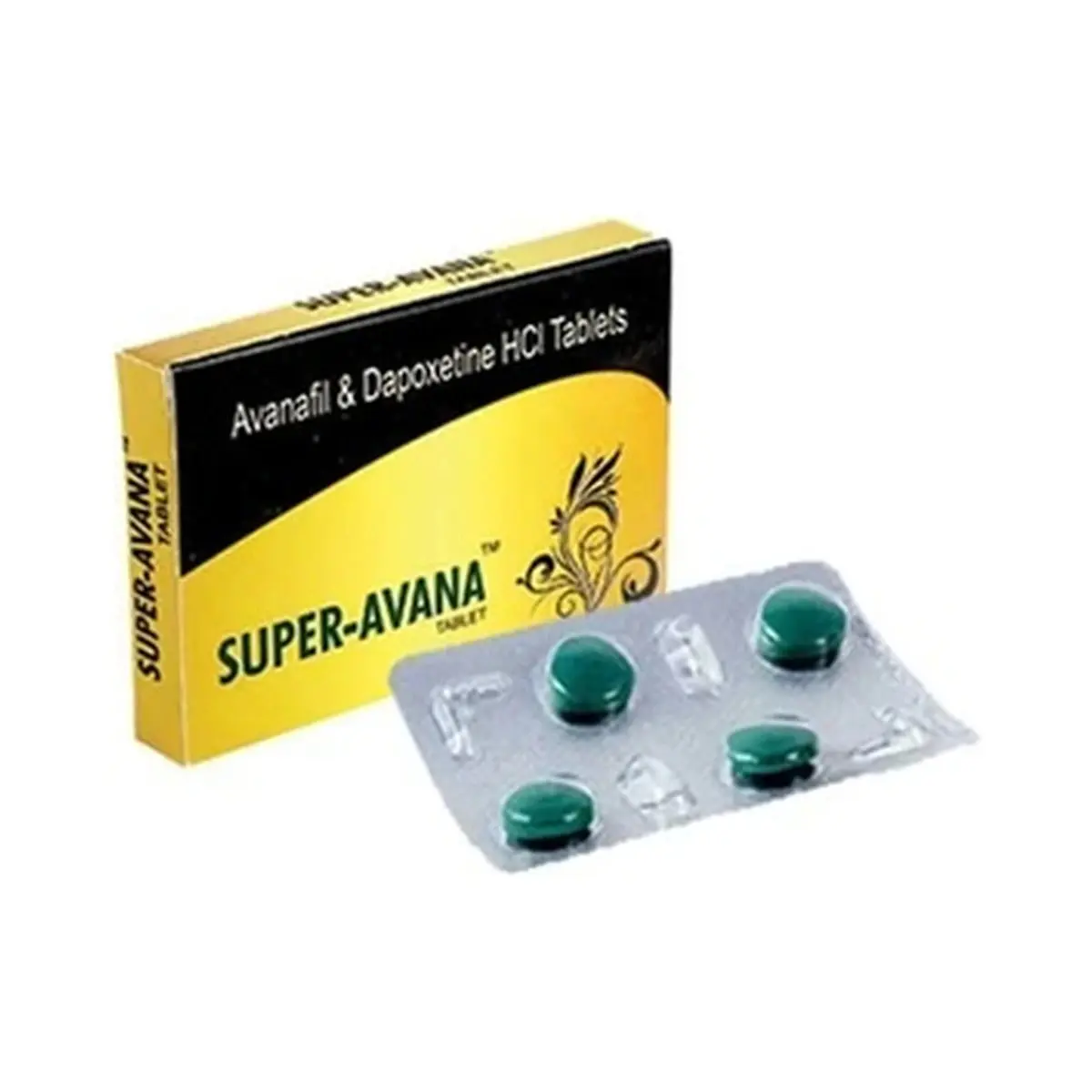 Super avana (Avanafil + Dapoxetine) 100 mg + 60 mg - 10 tablets