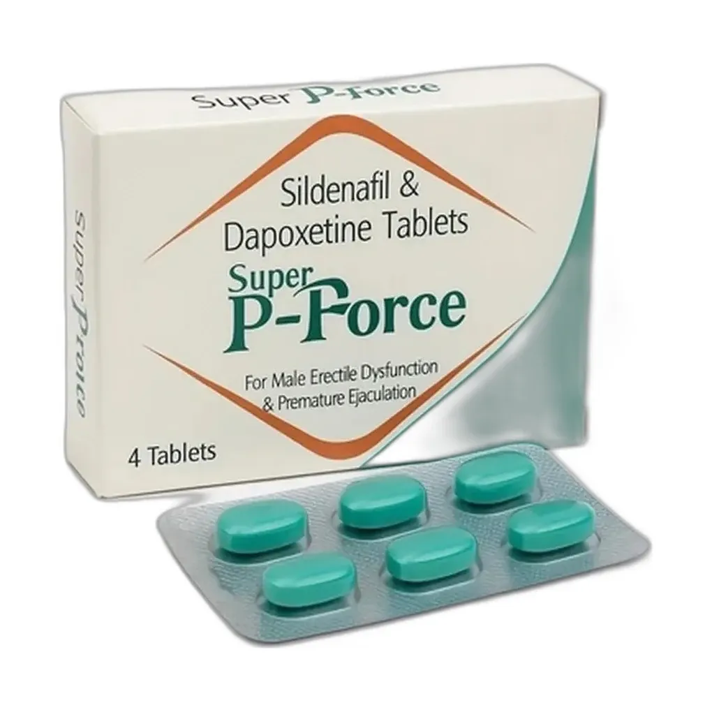 Super P-Force (Sildenafil + Dapoxetine) 100 mg + 60 mg - 4 tablets