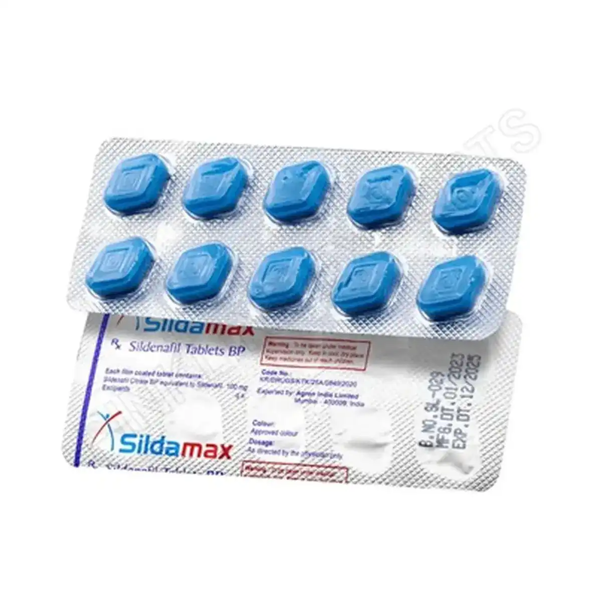 Super sildamax (Sildenafil + Dapoxetine) 100 mg + 60 mg - 10 tablets