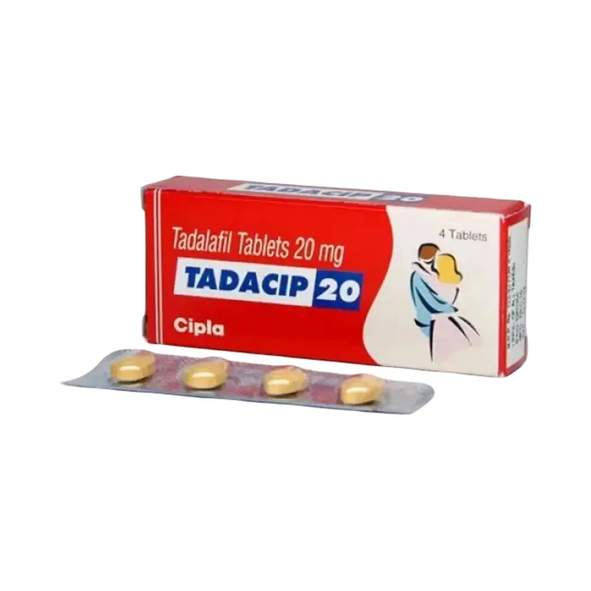 Tadacip (Tadalafil) 20 mg - 4 tablets