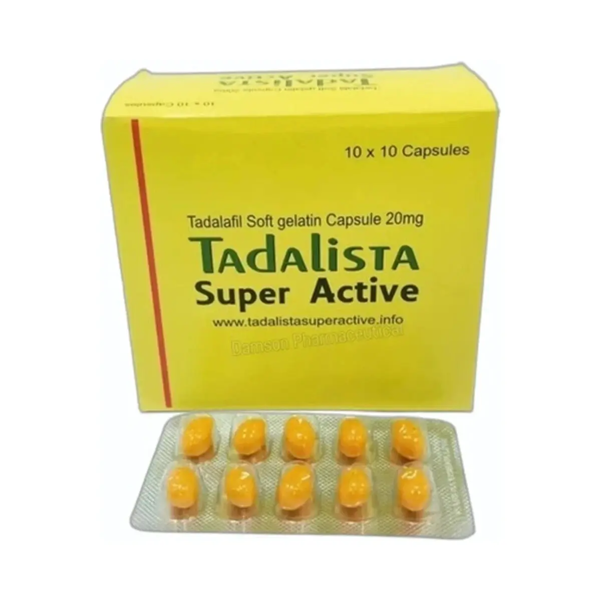 Tadalista super active (Tadalafil) 20 mg - 10 capsules