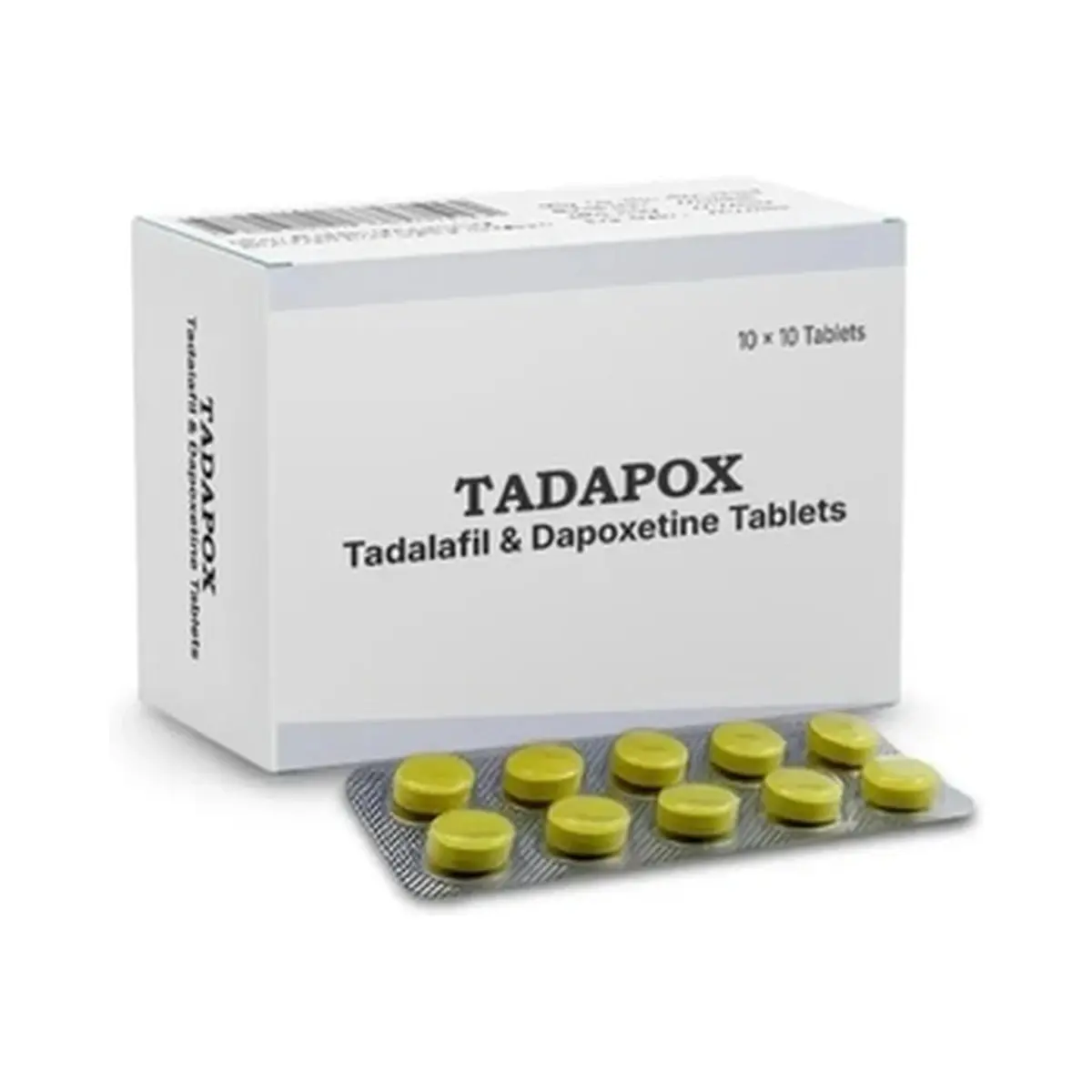 Tadapox (Tadalafil + Dapoxetine) 20 mg + 60 mg - 10 tablets