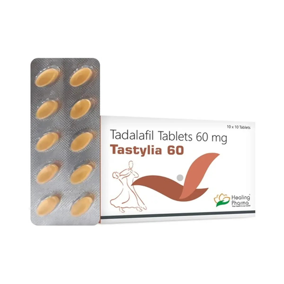Tastylia (Tadalafil) 60 mg - 10 tablets