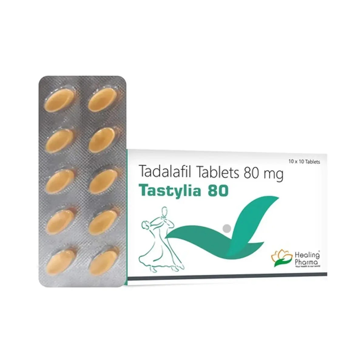 Tastylia (Tadalafil) 80 mg - 10 tablets