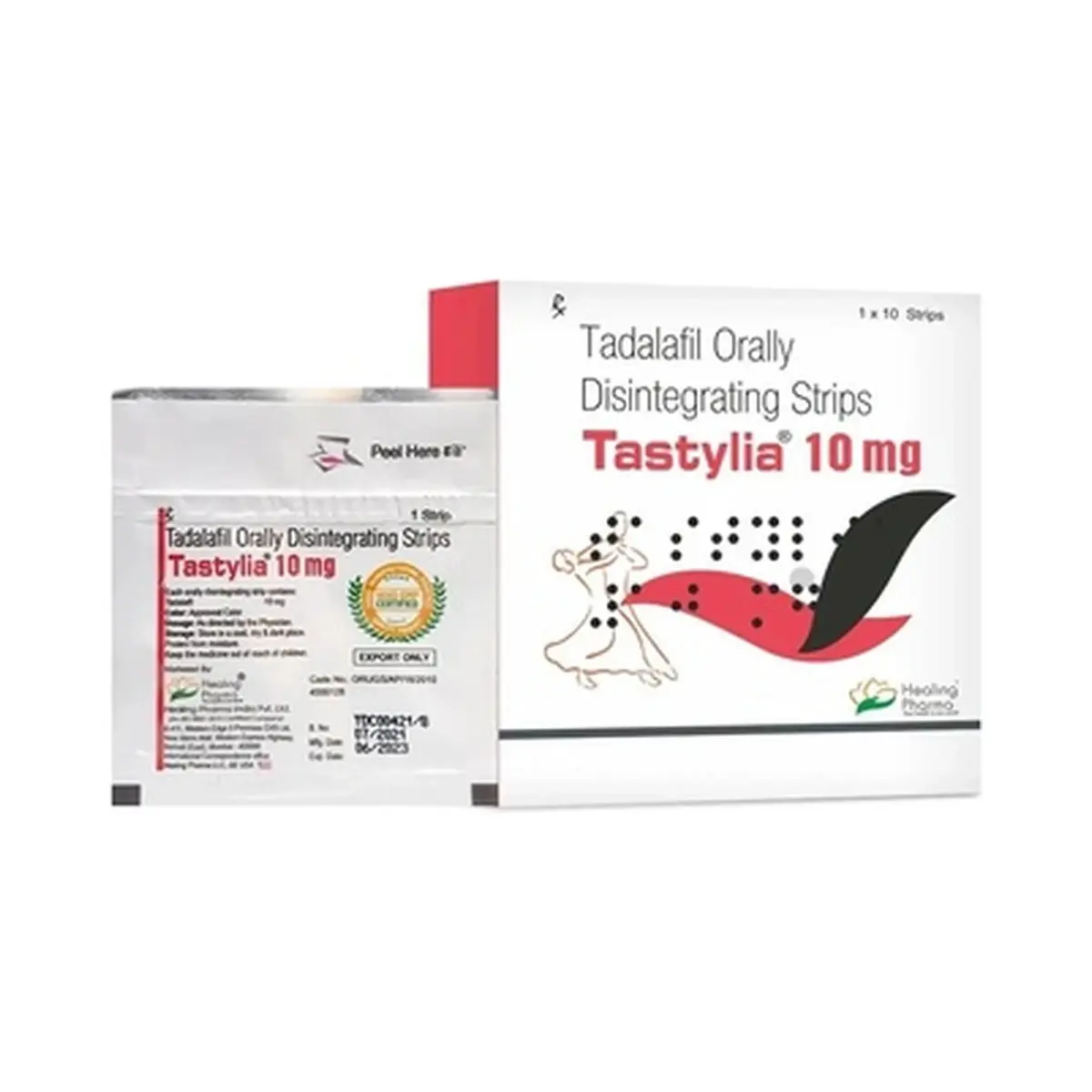 Tastylia (Tadalafil) 10 mg ods. (10 oral strips)