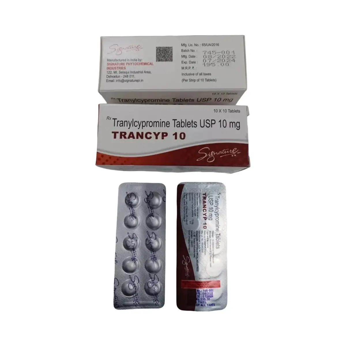 Trancyp (Tranylcypromine) 10 mg - 50 tablets