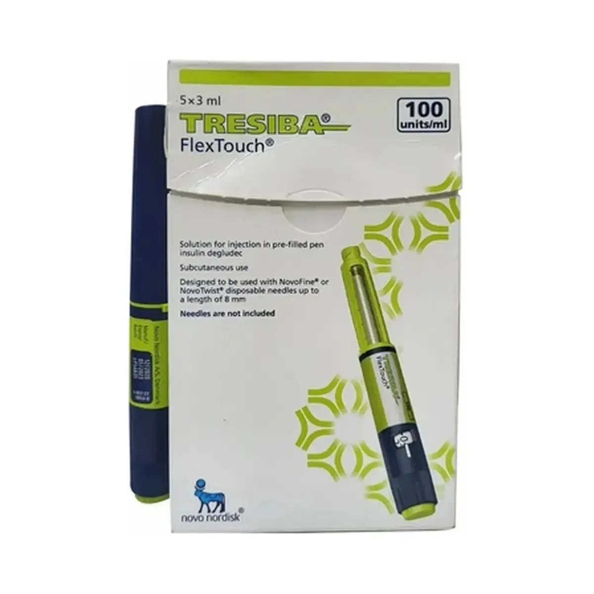 Tresiba (Insuline) 100 iu/ml flextouch. (3 ml. pen)