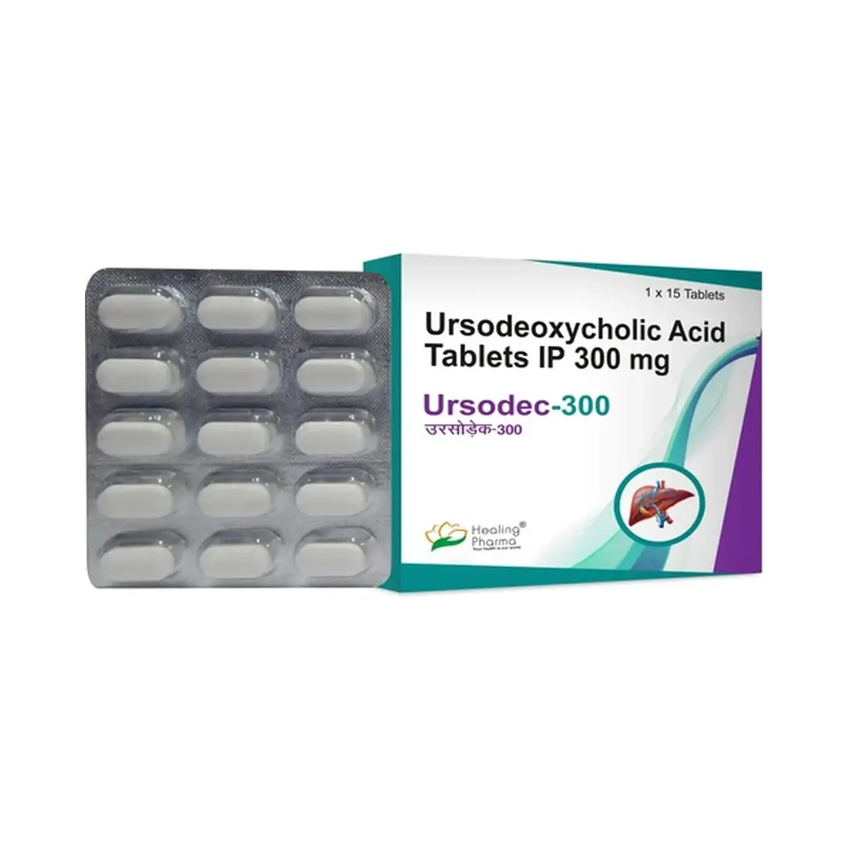 Ursodec (Ursodeoxycholic Acid) 300 mg - 10 tablets
