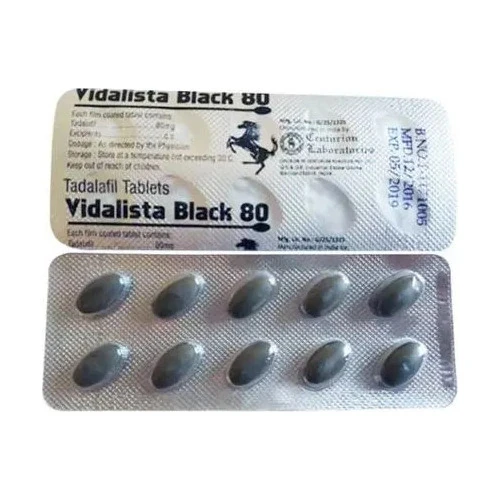 Vidalista black (Tadalafil) 80 mg - 10 tablets