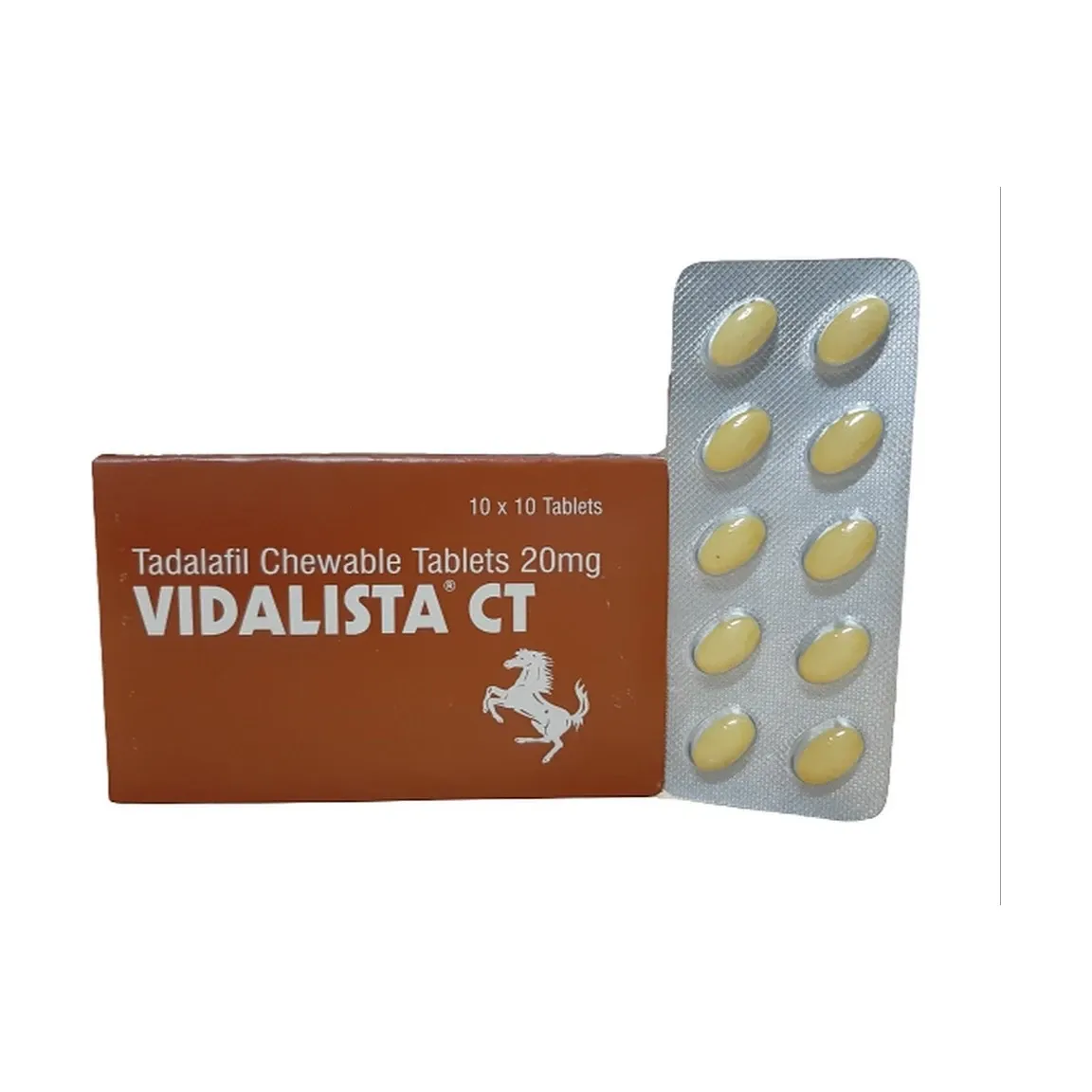 Vidalista ct (Tadalafil) 20 mg. (10 chewable tablets)