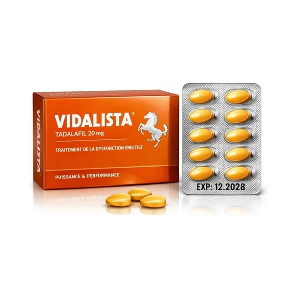 Vidalista d (Tadalafil + Dapoxetine) 20 mg + 60 mg - 10 tablets