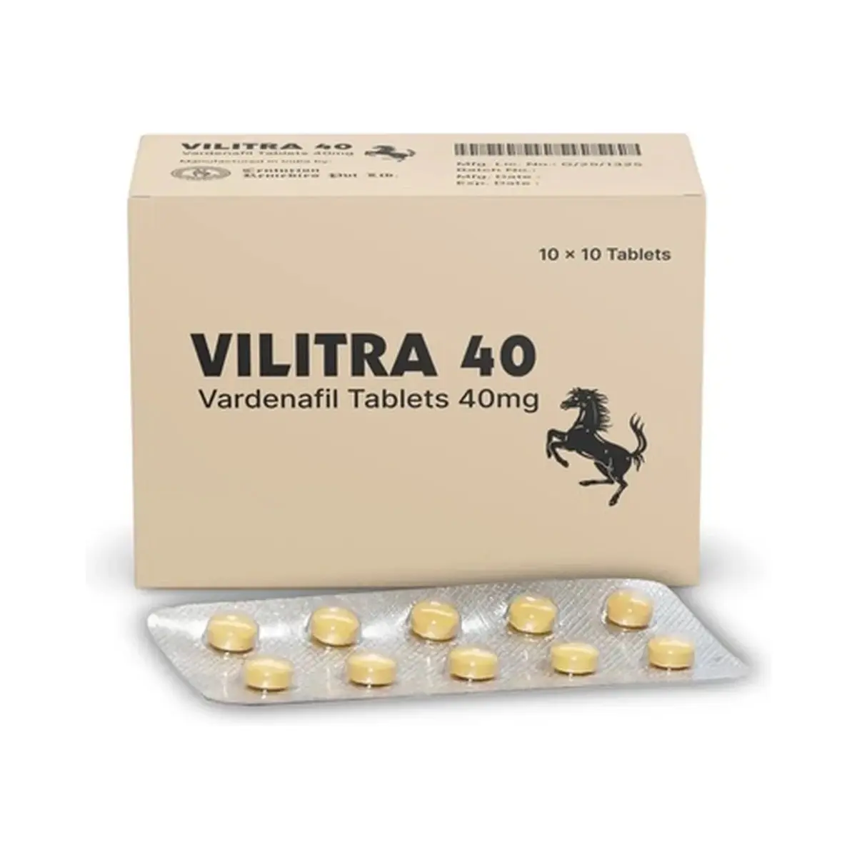 Vilitra (Vardenafil) 40 mg - 10 tablets