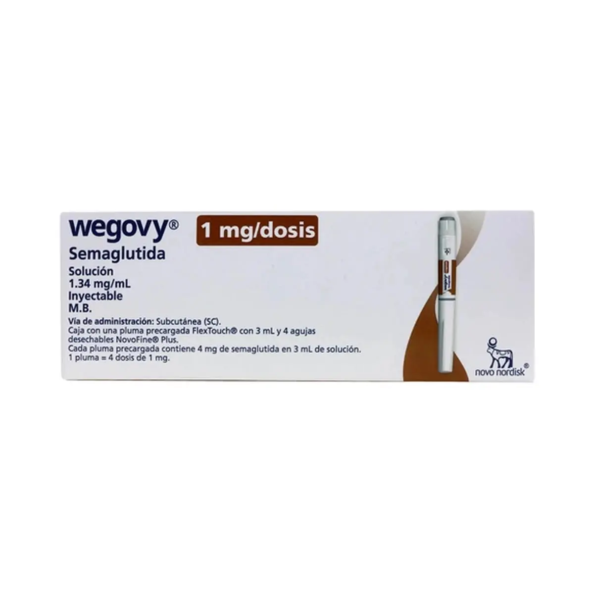 Wegovy (Semaglutide) 1 mg flextouch. (3 ml. pre - filled pen)
