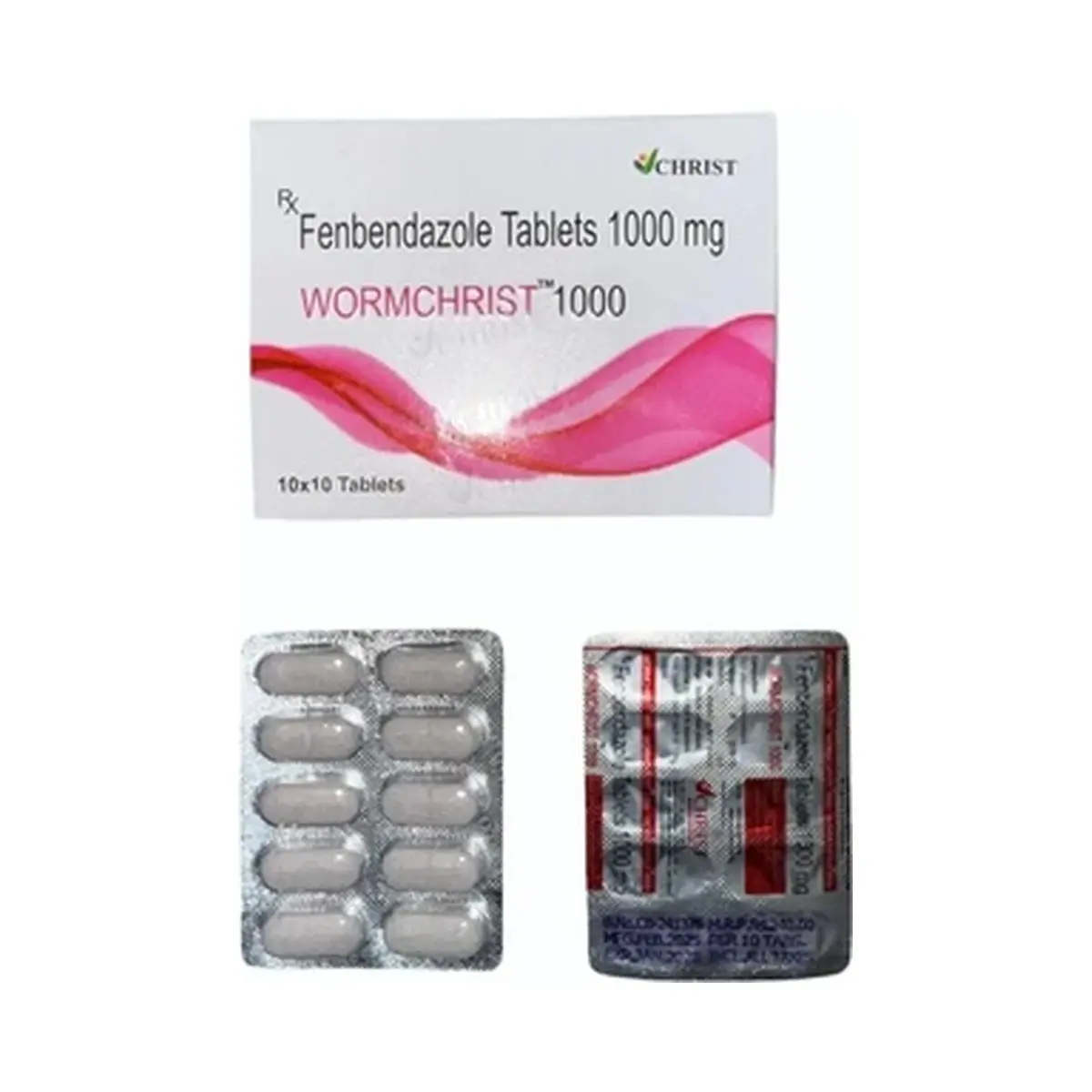 Wormchrist (Fenbendazole) 1000 mg - 10 tablets
