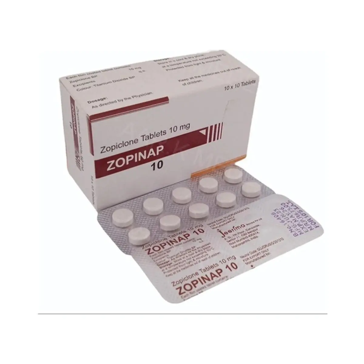 Zopinap (Zopiclone) 10 mg - 10 tablets
