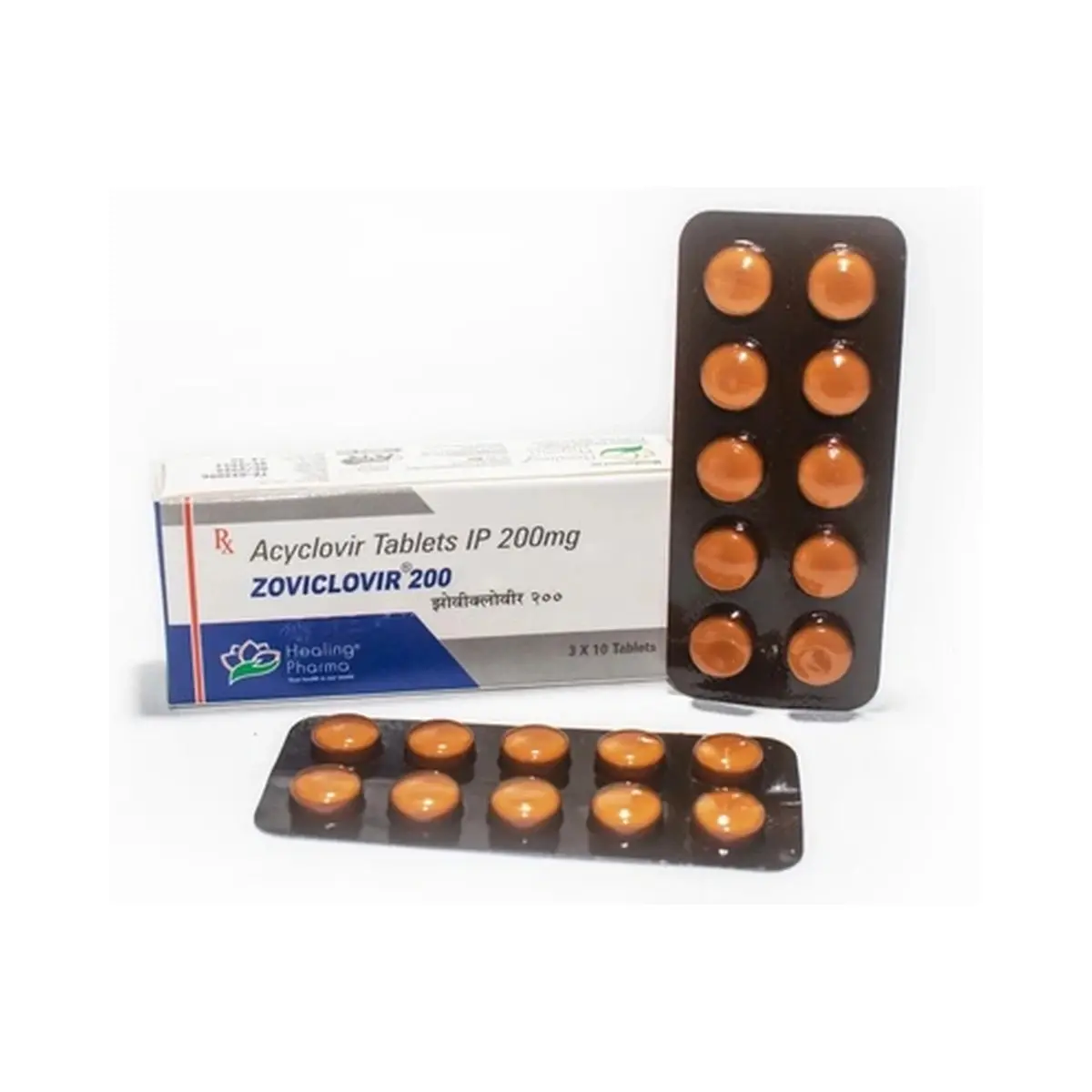 Zoviclovir (Acyclovir) 200 mg - 10 tablets